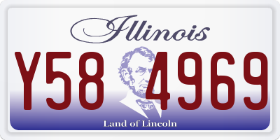 IL license plate Y584969