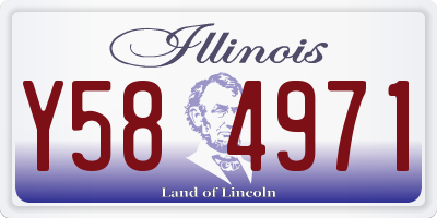 IL license plate Y584971