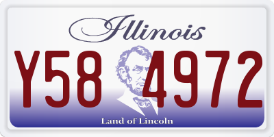IL license plate Y584972