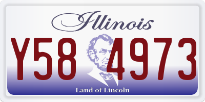 IL license plate Y584973