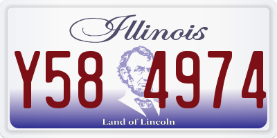IL license plate Y584974