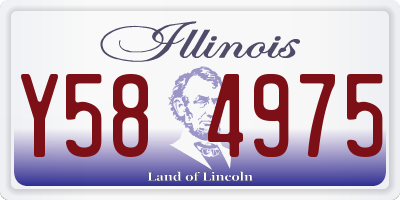 IL license plate Y584975