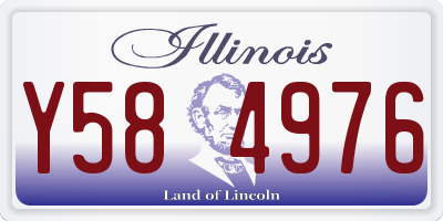 IL license plate Y584976