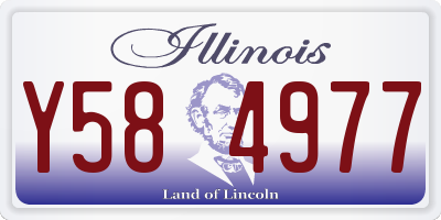 IL license plate Y584977