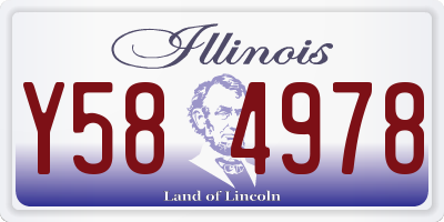 IL license plate Y584978