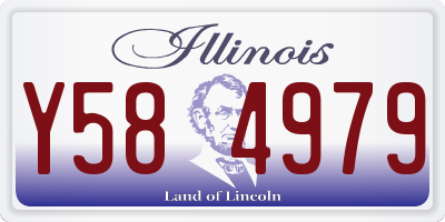 IL license plate Y584979