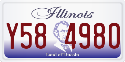 IL license plate Y584980