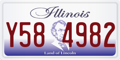 IL license plate Y584982