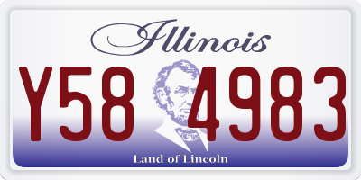 IL license plate Y584983
