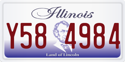 IL license plate Y584984