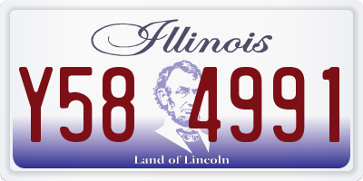 IL license plate Y584991