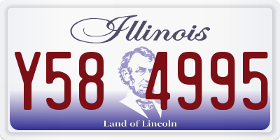 IL license plate Y584995