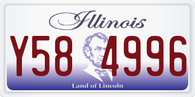 IL license plate Y584996