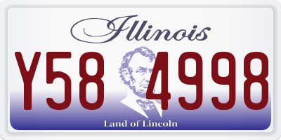 IL license plate Y584998