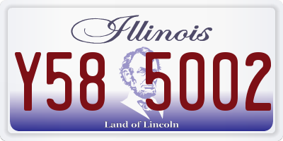 IL license plate Y585002