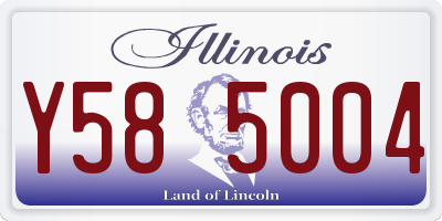 IL license plate Y585004