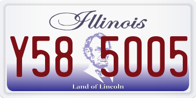 IL license plate Y585005