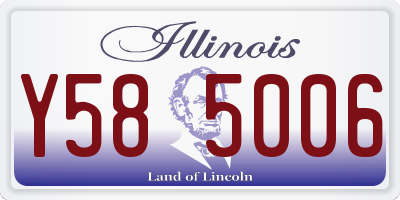 IL license plate Y585006