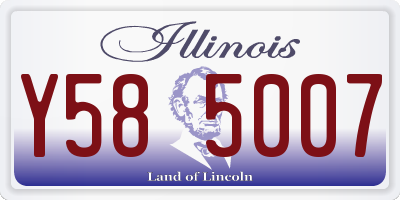 IL license plate Y585007