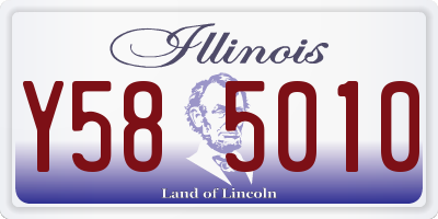 IL license plate Y585010
