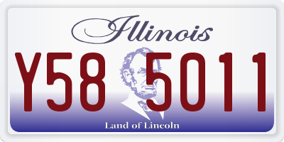 IL license plate Y585011
