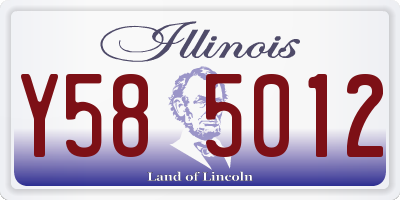IL license plate Y585012