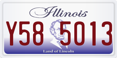 IL license plate Y585013