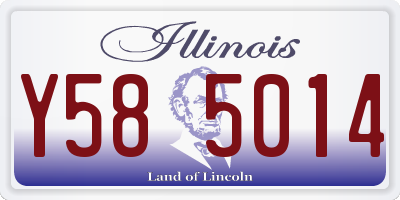 IL license plate Y585014