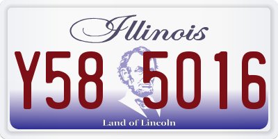 IL license plate Y585016