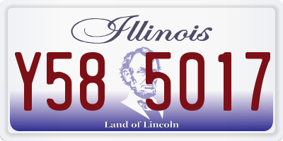 IL license plate Y585017
