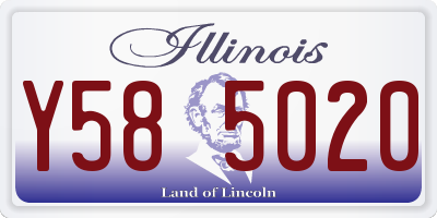 IL license plate Y585020