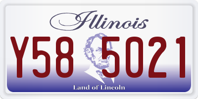 IL license plate Y585021