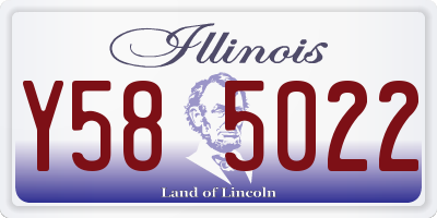 IL license plate Y585022