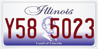 IL license plate Y585023