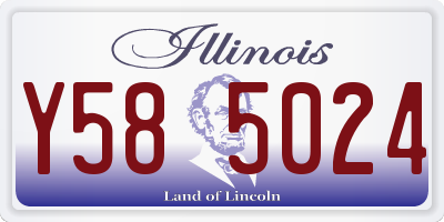 IL license plate Y585024