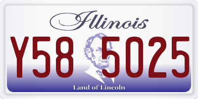 IL license plate Y585025