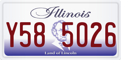 IL license plate Y585026