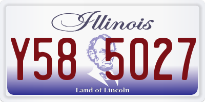 IL license plate Y585027