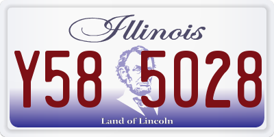 IL license plate Y585028