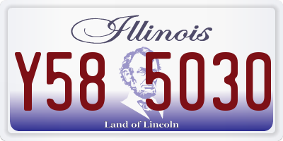 IL license plate Y585030