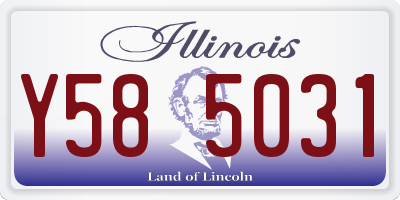 IL license plate Y585031