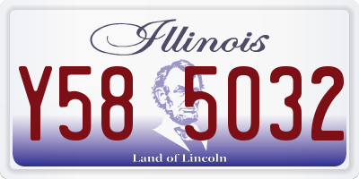 IL license plate Y585032