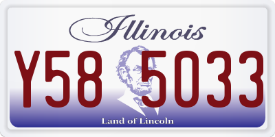 IL license plate Y585033