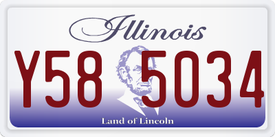 IL license plate Y585034