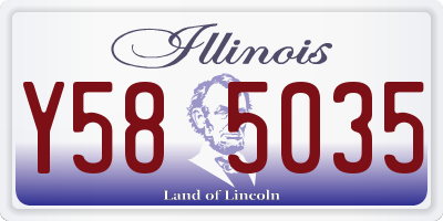 IL license plate Y585035