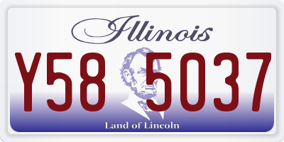 IL license plate Y585037
