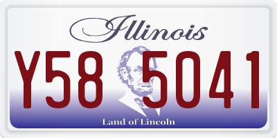 IL license plate Y585041