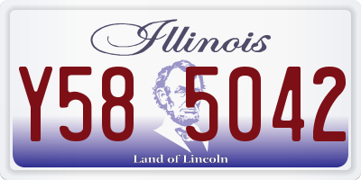 IL license plate Y585042
