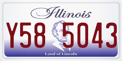 IL license plate Y585043