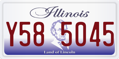 IL license plate Y585045